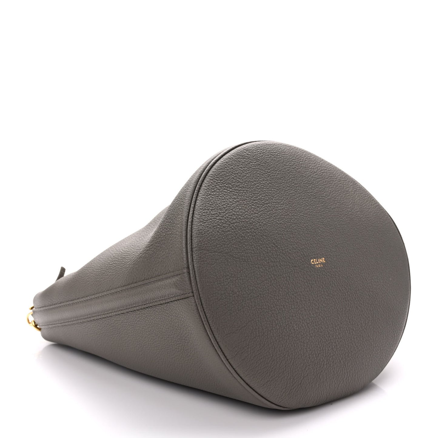 Supple Grained Calfskin Bucket 16 Bag Pebble