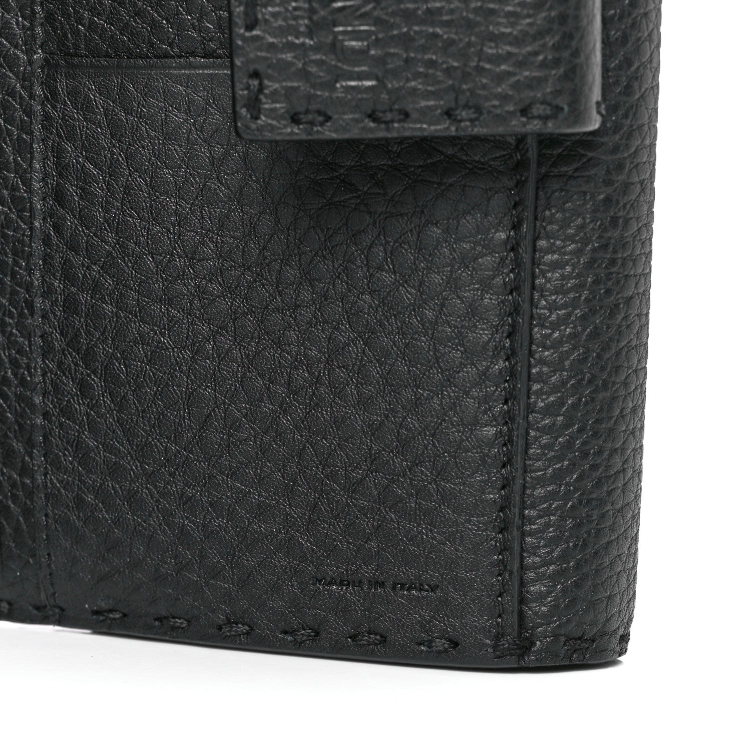 Fendi Cuoio Romano Selleria Peekaboo Continental Wallet Asfalto 9 of 16