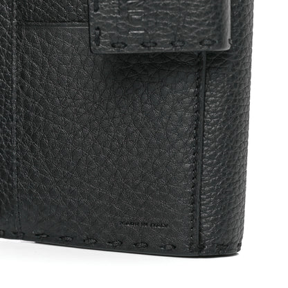 Fendi Cuoio Romano Selleria Peekaboo Continental Wallet Asfalto 9 of 16