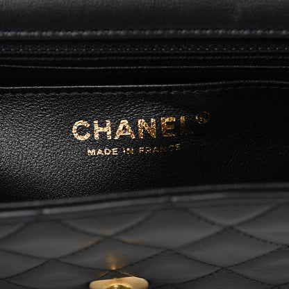 Chanel Lambskin Quilted Mini Rectangular Flap Black 5 of 11