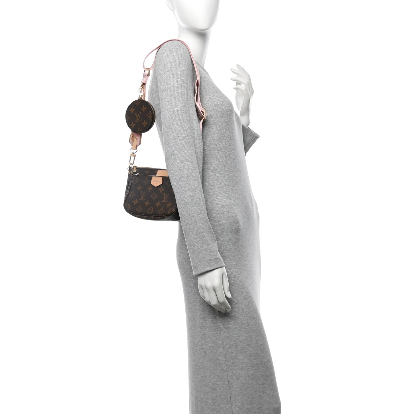 Monogram Multi Pochette Accessories Rose Clair