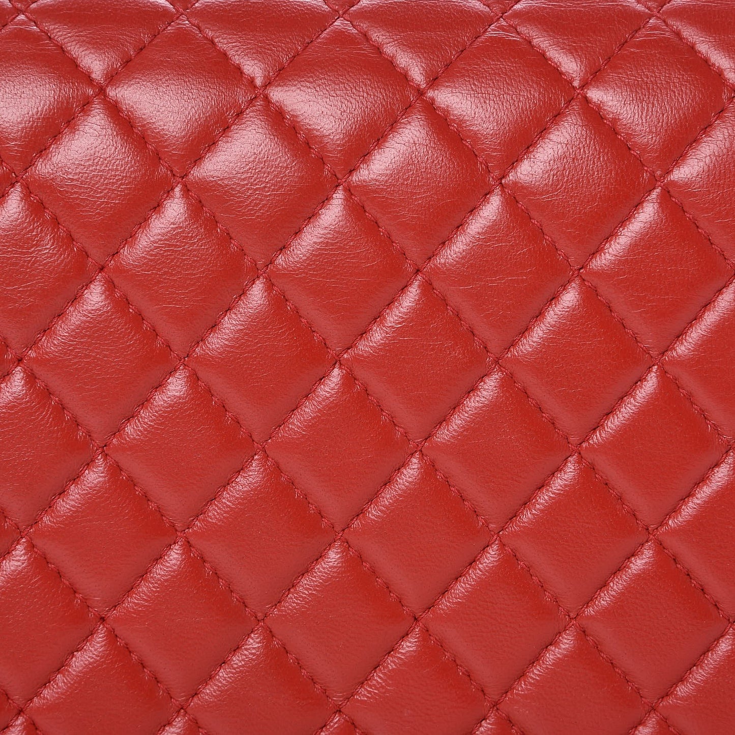 Calfskin Quilted New Medium Boy Flap Red