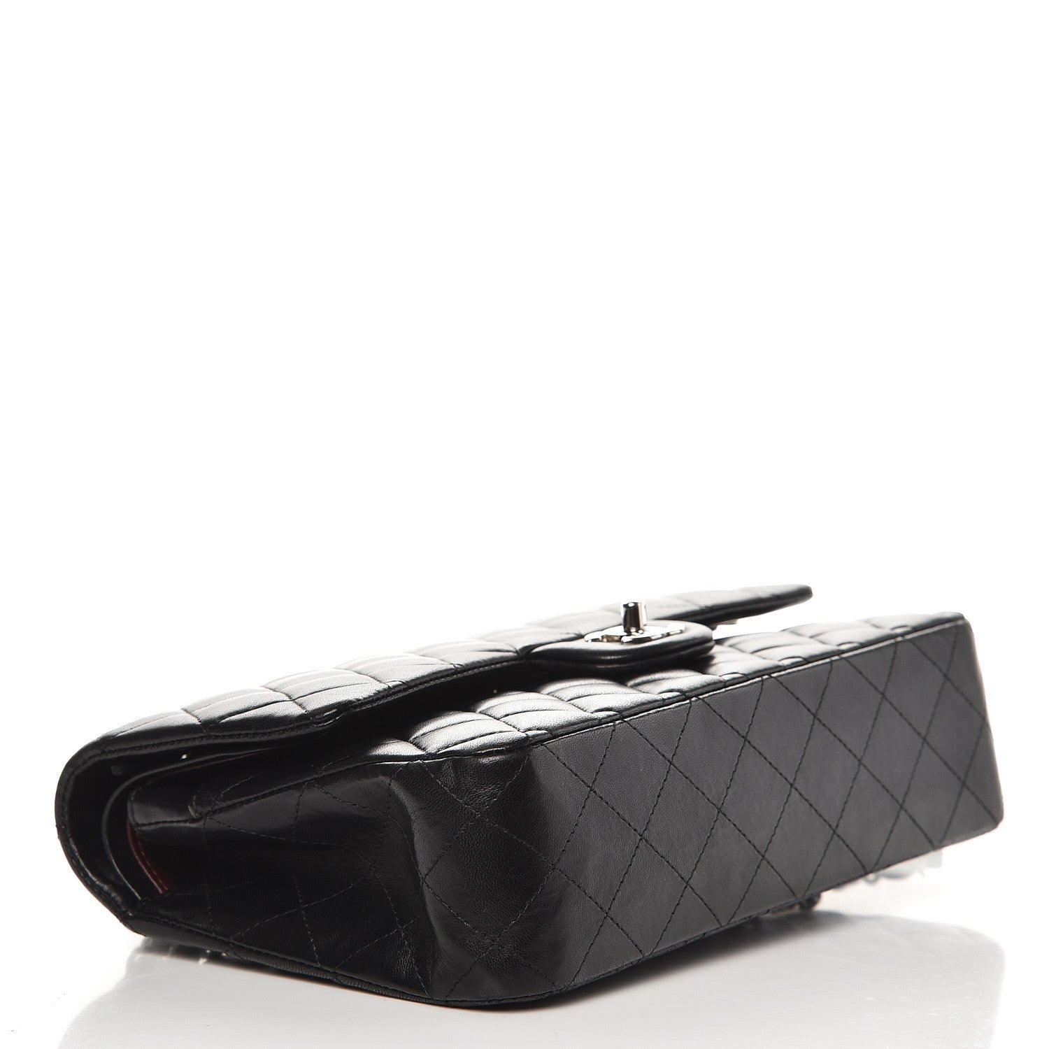 Chanel Lambskin Quilted Medium Double Flap Black 5 of 8