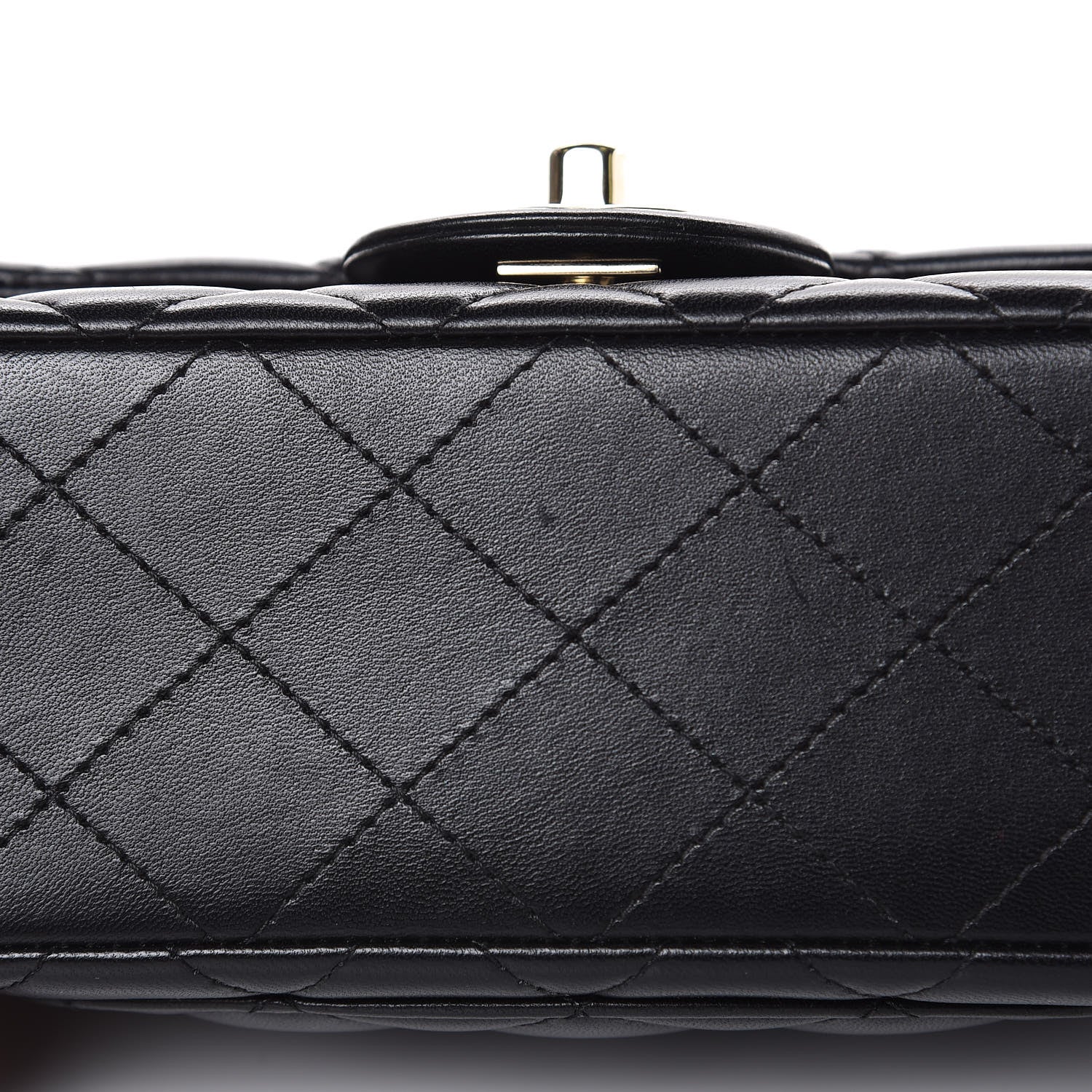 Chanel Lambskin Quilted Mini Rectangular Flap Black 10 of 12