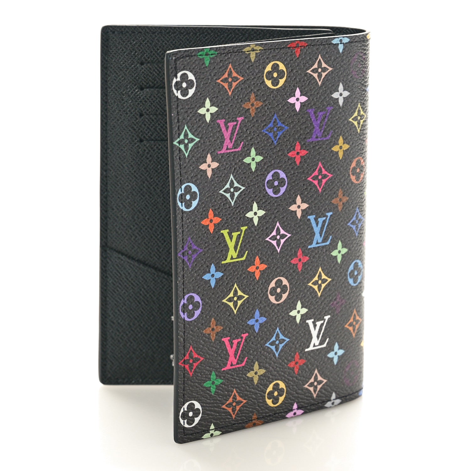 Louis Vuitton LV X TM Monogram Multicolor Passport Cover Black 3 of 8
