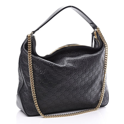 Gucci Guccissima Signature Large Linea A Hobo Black 2 of 10