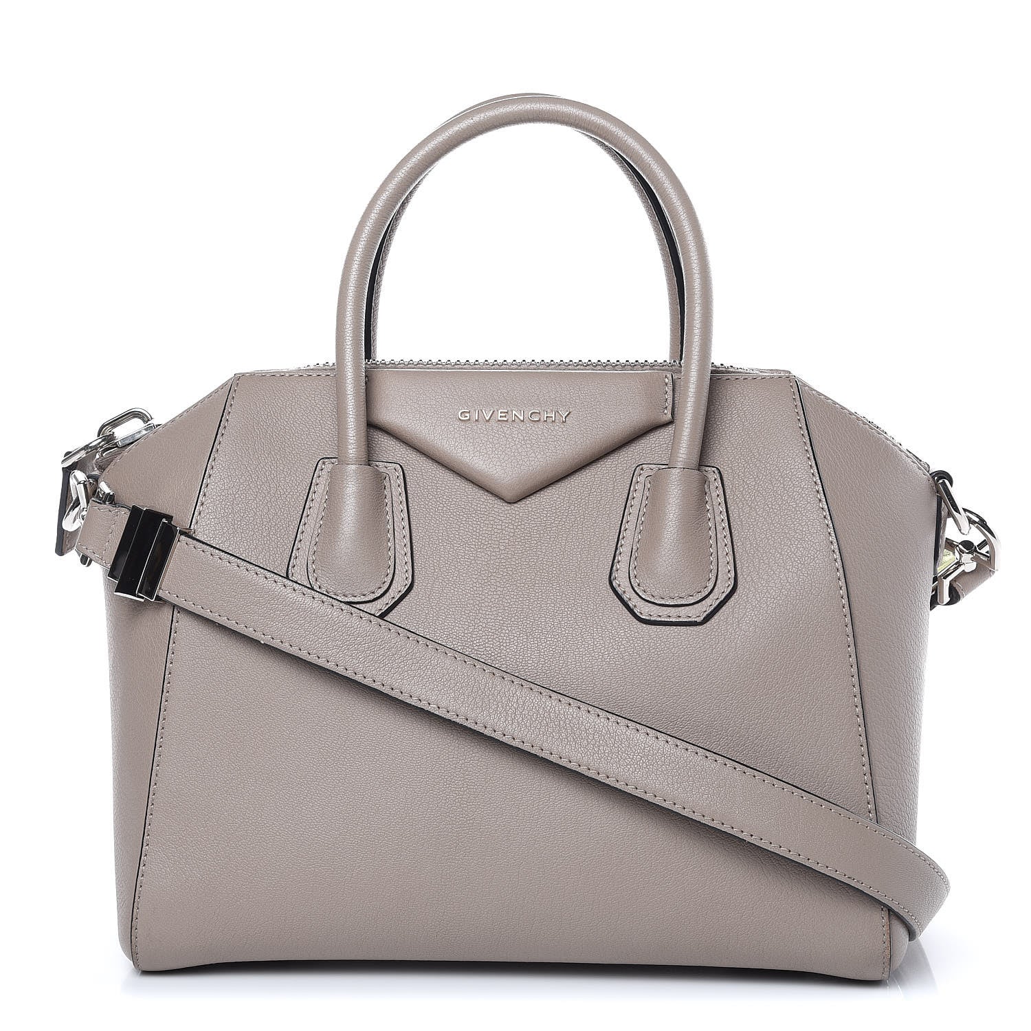 Givenchy Sugar Goatskin Small Antigona Dark Sand 1 of 13