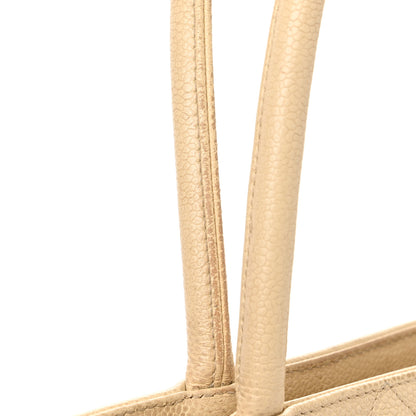 Chanel Caviar Quilted Medallion Tote Light Beige 17 of 18