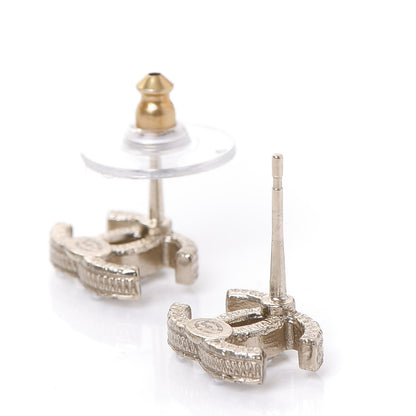 Chanel Pearl Crystal CC Earrings Gold 3 of 5