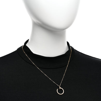 Cartier 18K Yellow Gold Diamond Juste Un Clou Paved Pendant Necklace 2 of 5
