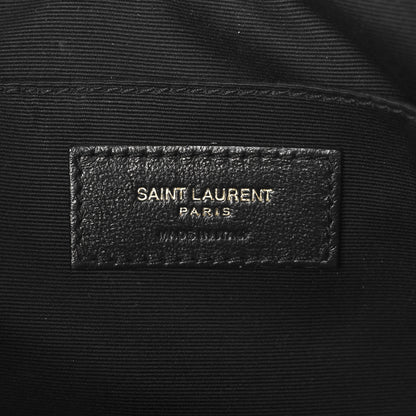 Saint Laurent Calfskin Matelasse Monogram Lou Camera Bag Black 6 of 12