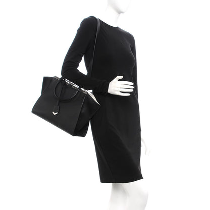 Fendi Vitello Dolce Shiny Nappa Petite 3Jours Tote Black 2 of 8