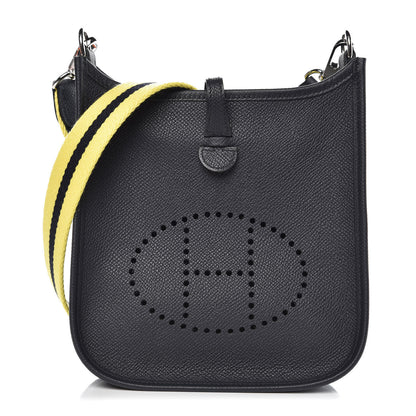 Hermes Epsom Amazone Evelyne TPM Bleu Indigo Lime 1 of 10