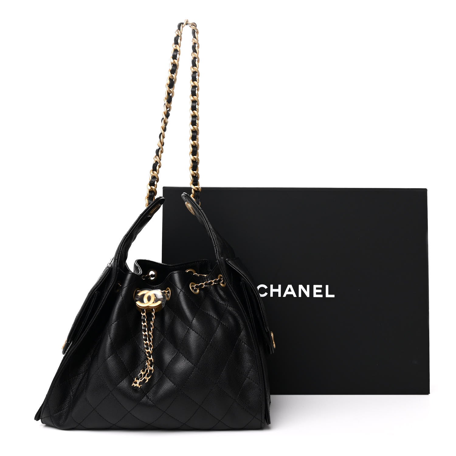 Chanel Caviar Quilted Small Chanel 25 Handbag Black 11 of 11