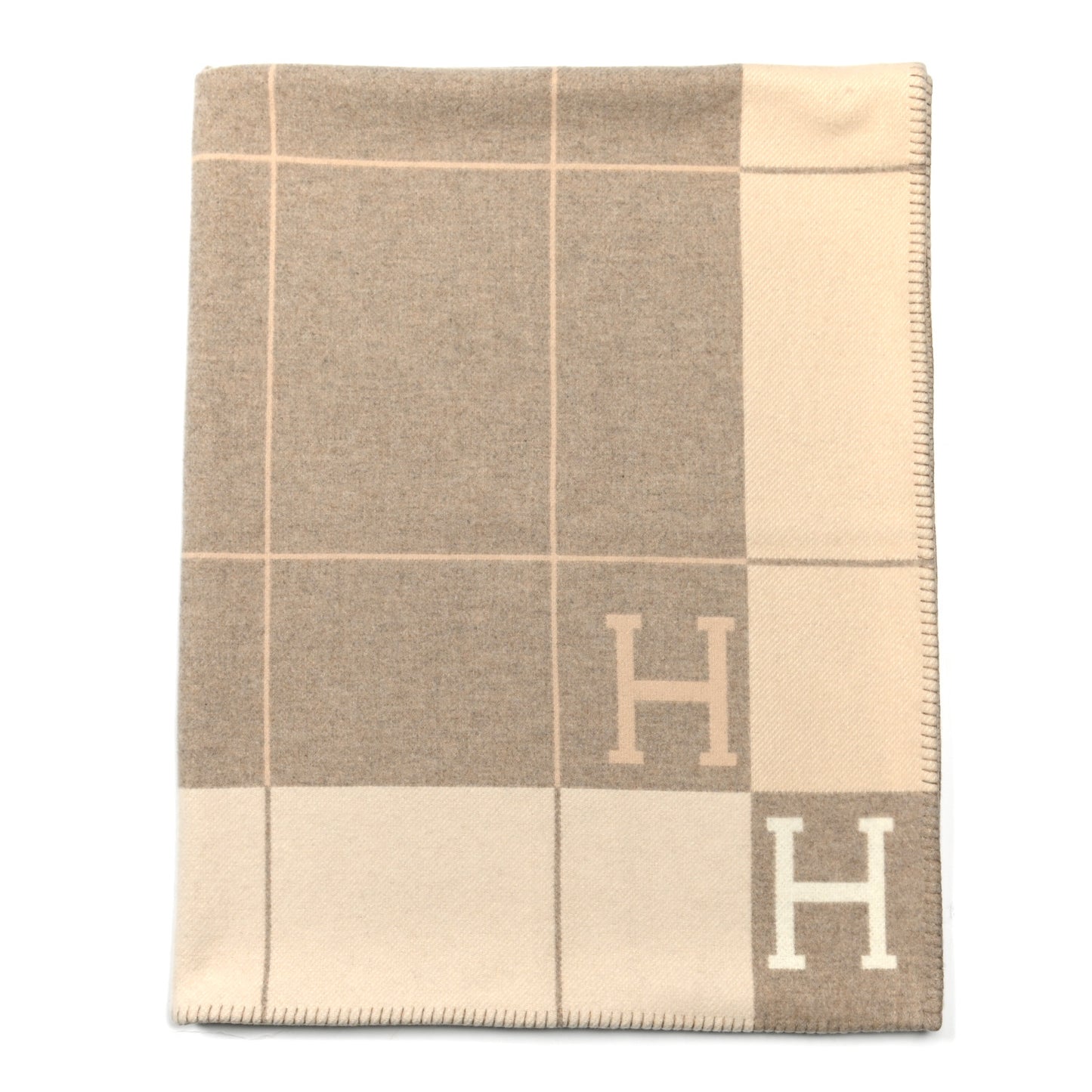 Wool Cashmere Avalon III Blanket Coco Camomille