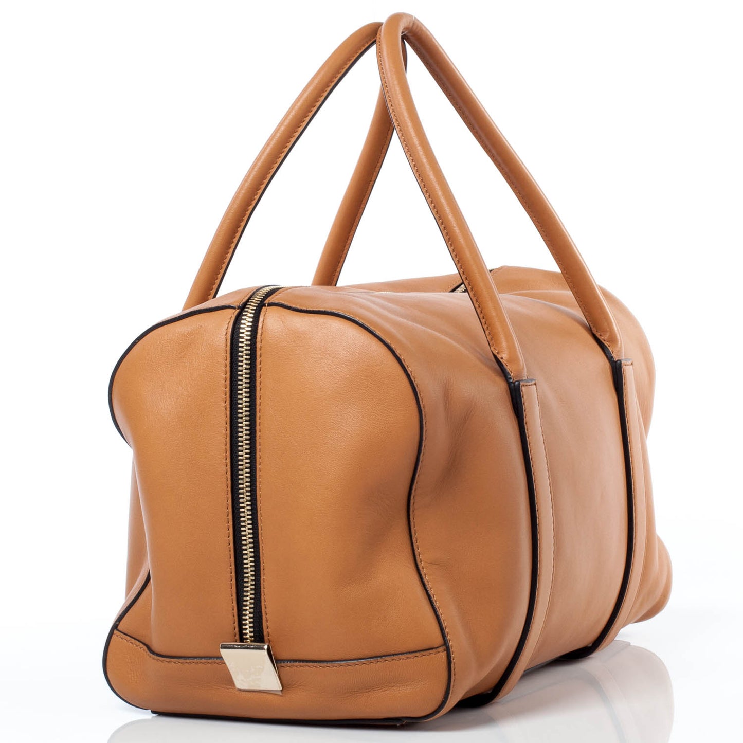 Leather Madeleine Satchel Tan