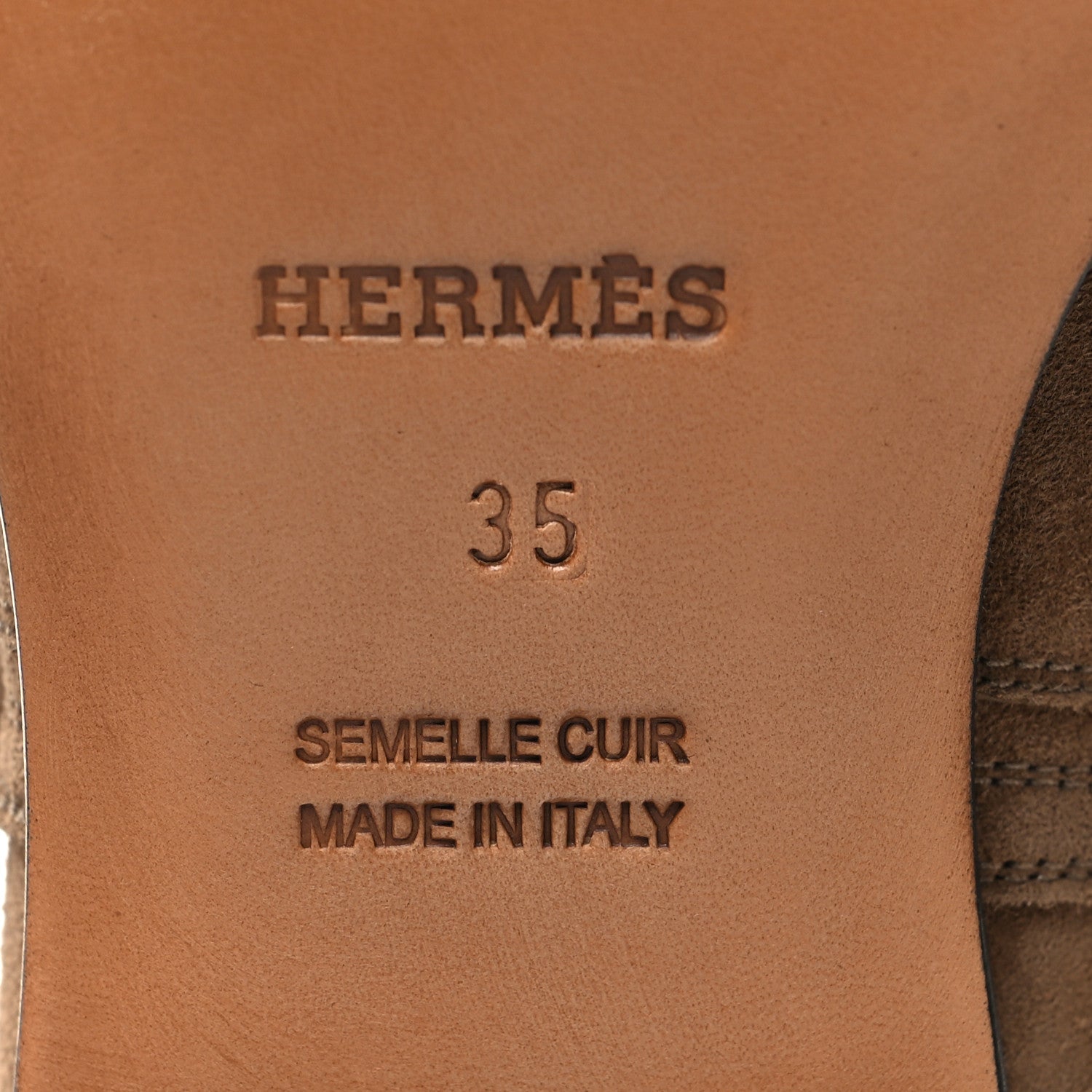 Hermes Suede Calfskin Neo Ankle Boots 35 Etoupe 7 of 9