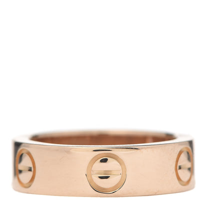 Cartier 18K Pink Gold Pink Sapphire 5.5mm LOVE Ring 49 4.75 3 of 4