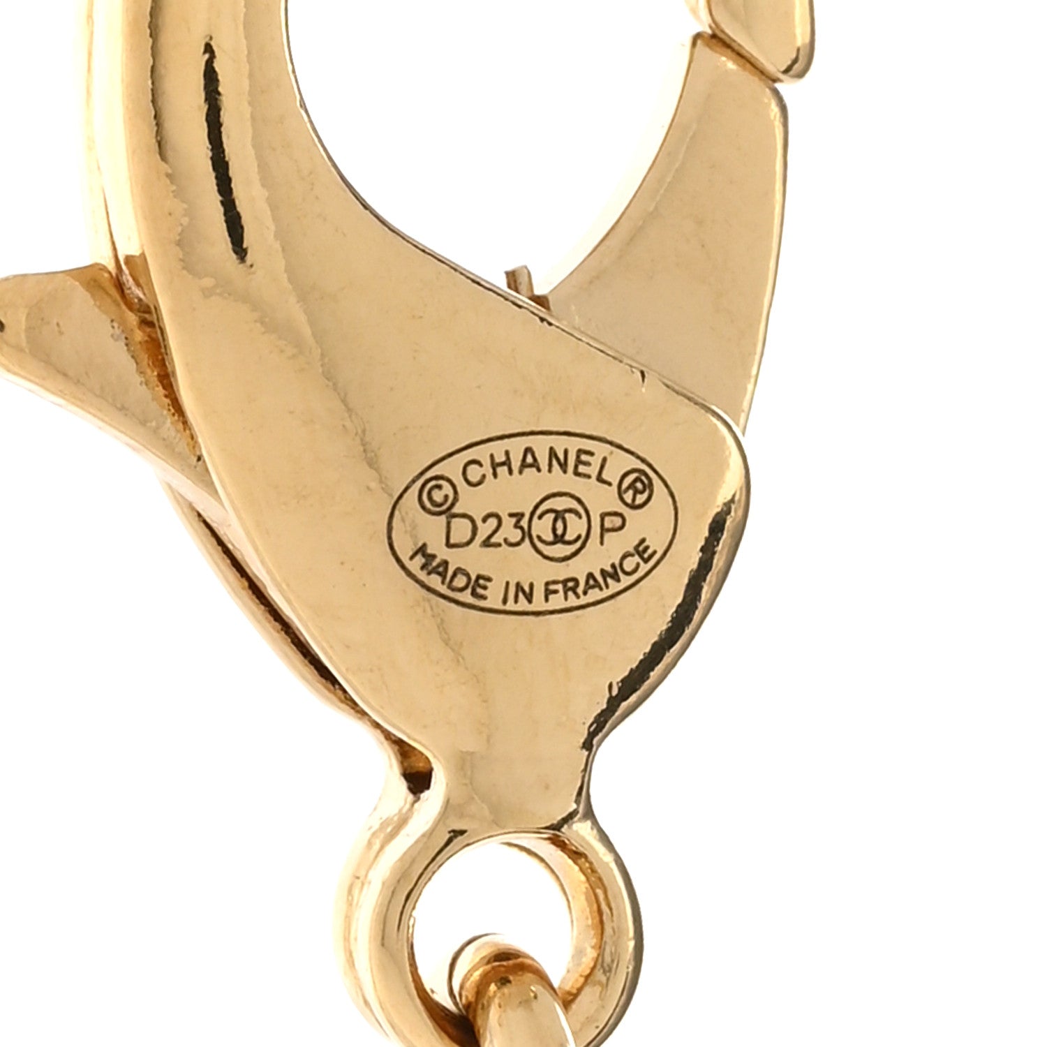 Chanel Metal Resin CC Square Choker Gold Green 6 of 7