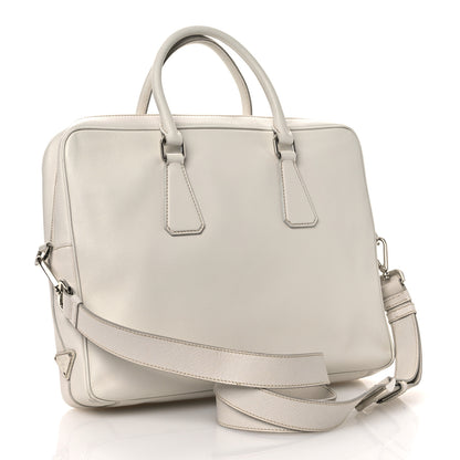 Prada Saffiano Travel Briefcase Talco 3 of 13