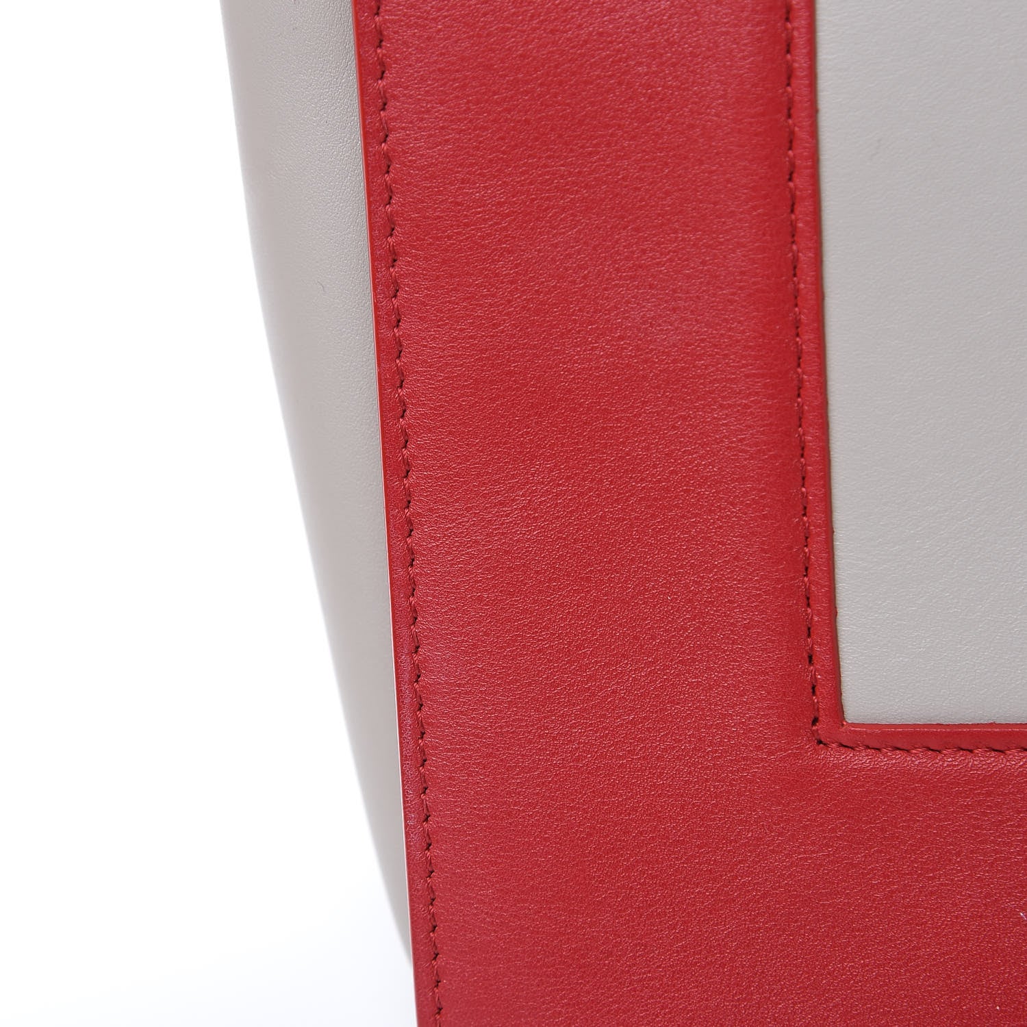 Celine Shiny Smooth Calfskin Medium Frame Shoulder Bag Poppy Red Clay 11 of 15