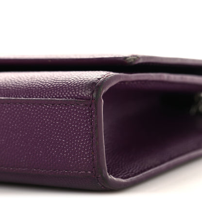 Saint Laurent Grain De Poudre Small Monogram Kate Satchel Armaranto 9 of 11
