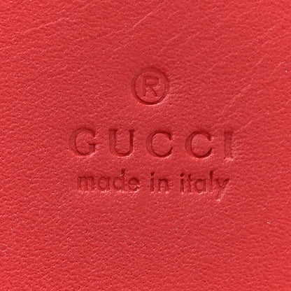 Gucci Calfskin Queen Margaret Card Case Wallet Blue Agata Hibiscus Red Mystic White 7 of 11