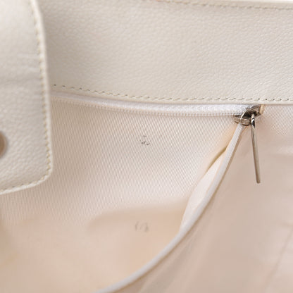 Chanel Caviar Cerf Executive Shopper Tote White 9 of 24