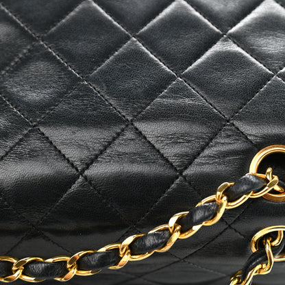 Chanel Lambskin Quilted Medium Double Flap Black 13 of 14