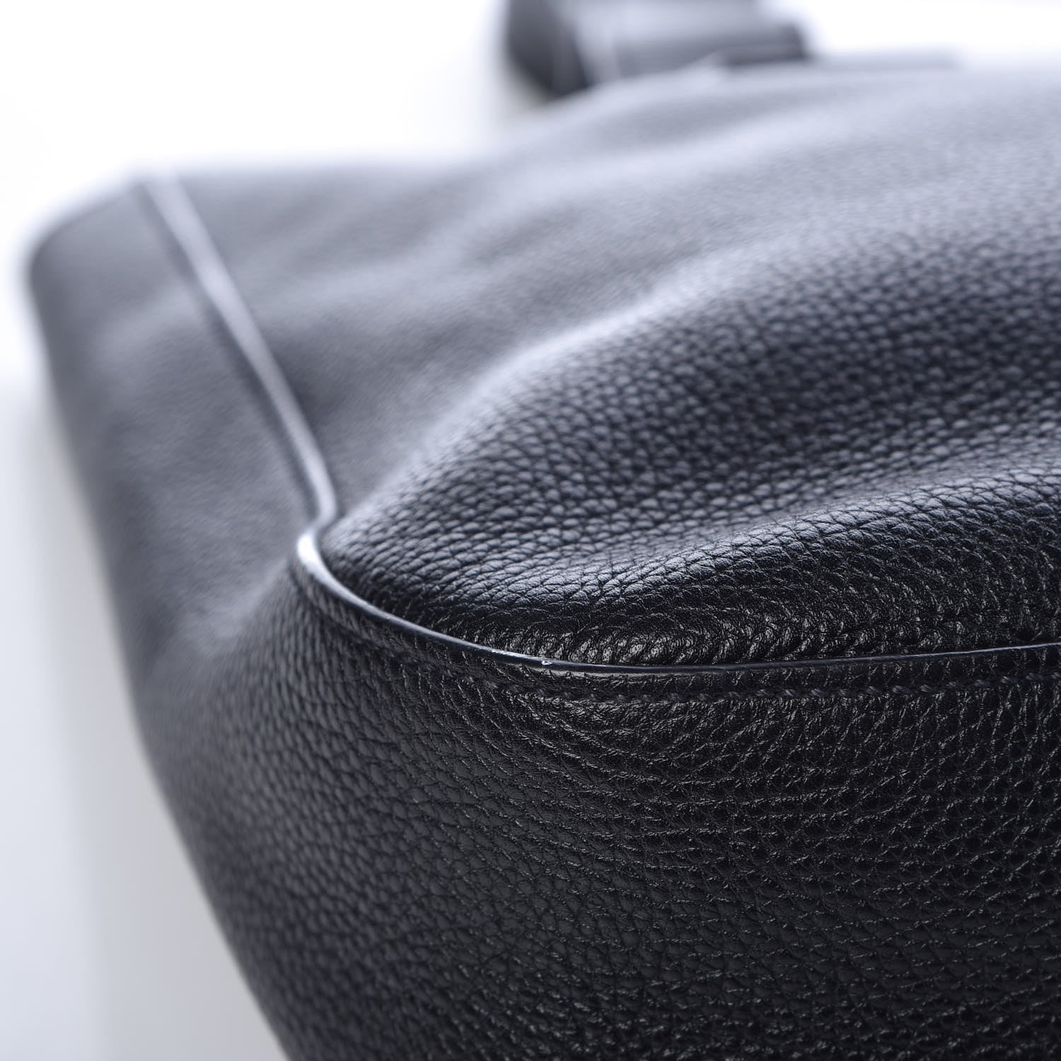 Prada Vitello Daino Tote Black 10 of 11