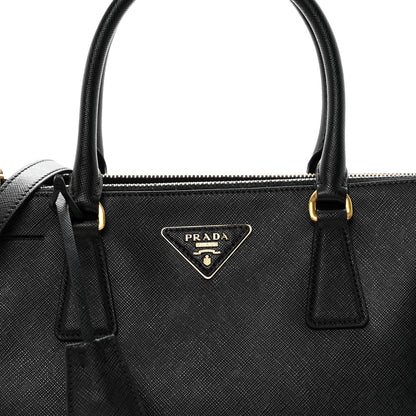 Prada Saffiano Small Galleria Double Zip Tote Black 8 of 12