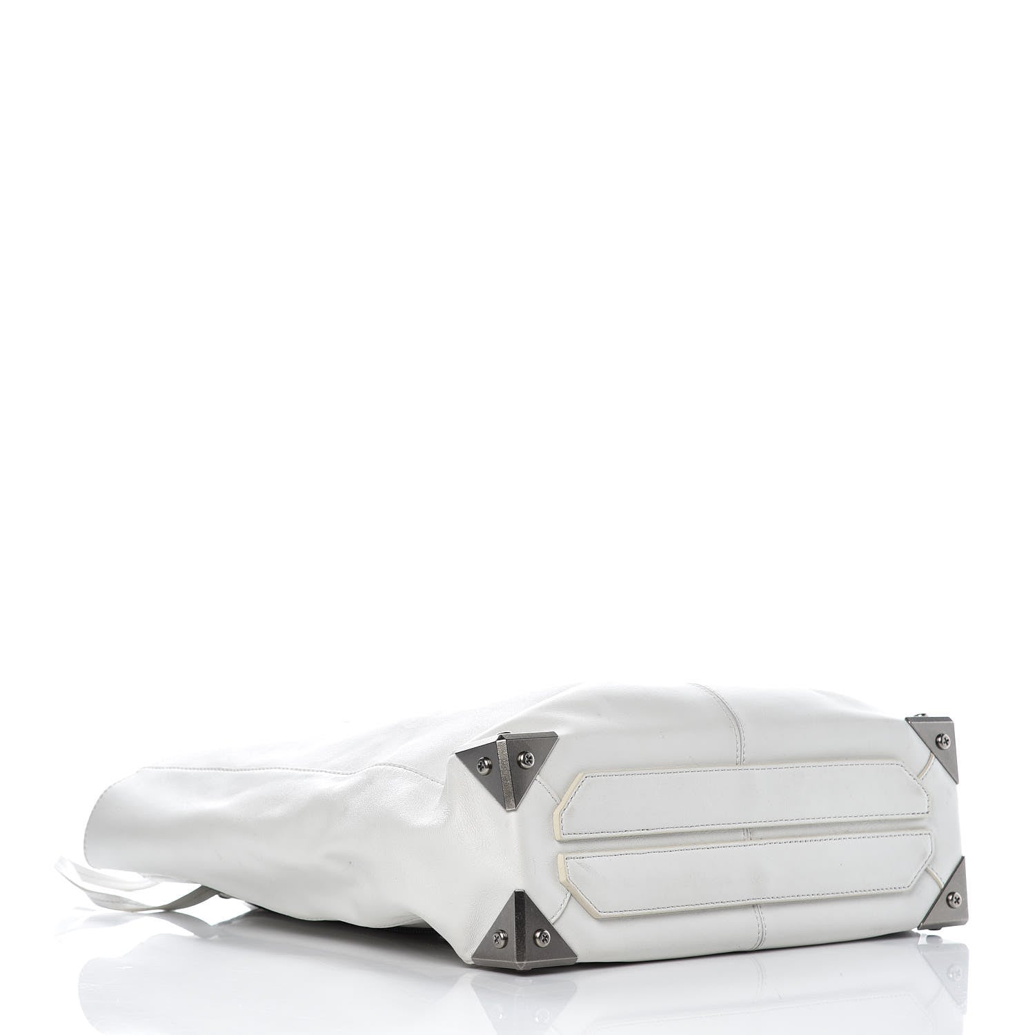 Alexander Wang Pebbled Calfskin Prisma Skeletal Tote White 5 of 25