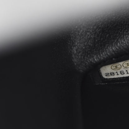 Chanel Calfskin Crocodile Embossed Graffiti 2.55 Cocodile Reissue 225 Flap Black Gold 12 of 13