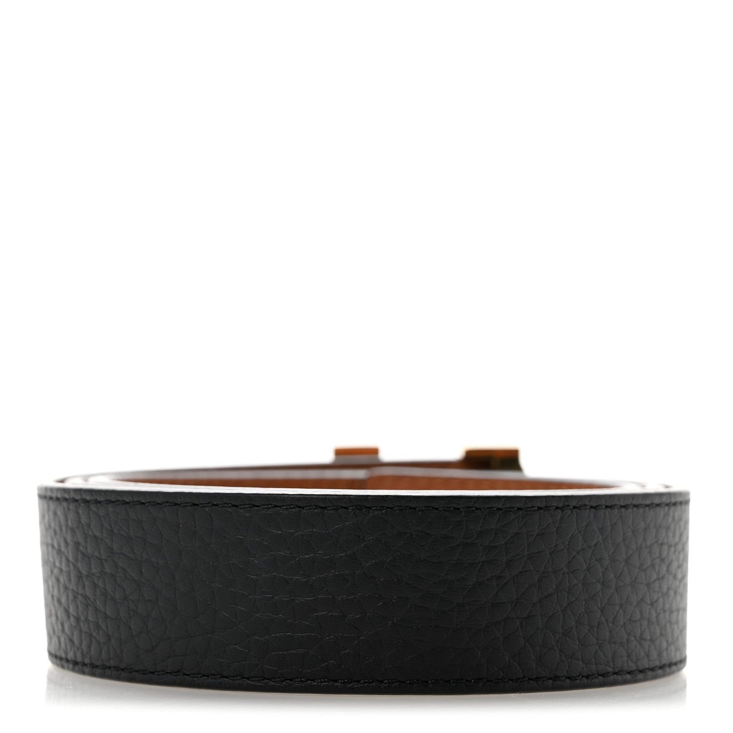Louis Vuitton Taurillon Calfskin 30mm LV Initiales Reversible Belt 80 32 Black 2 of 10