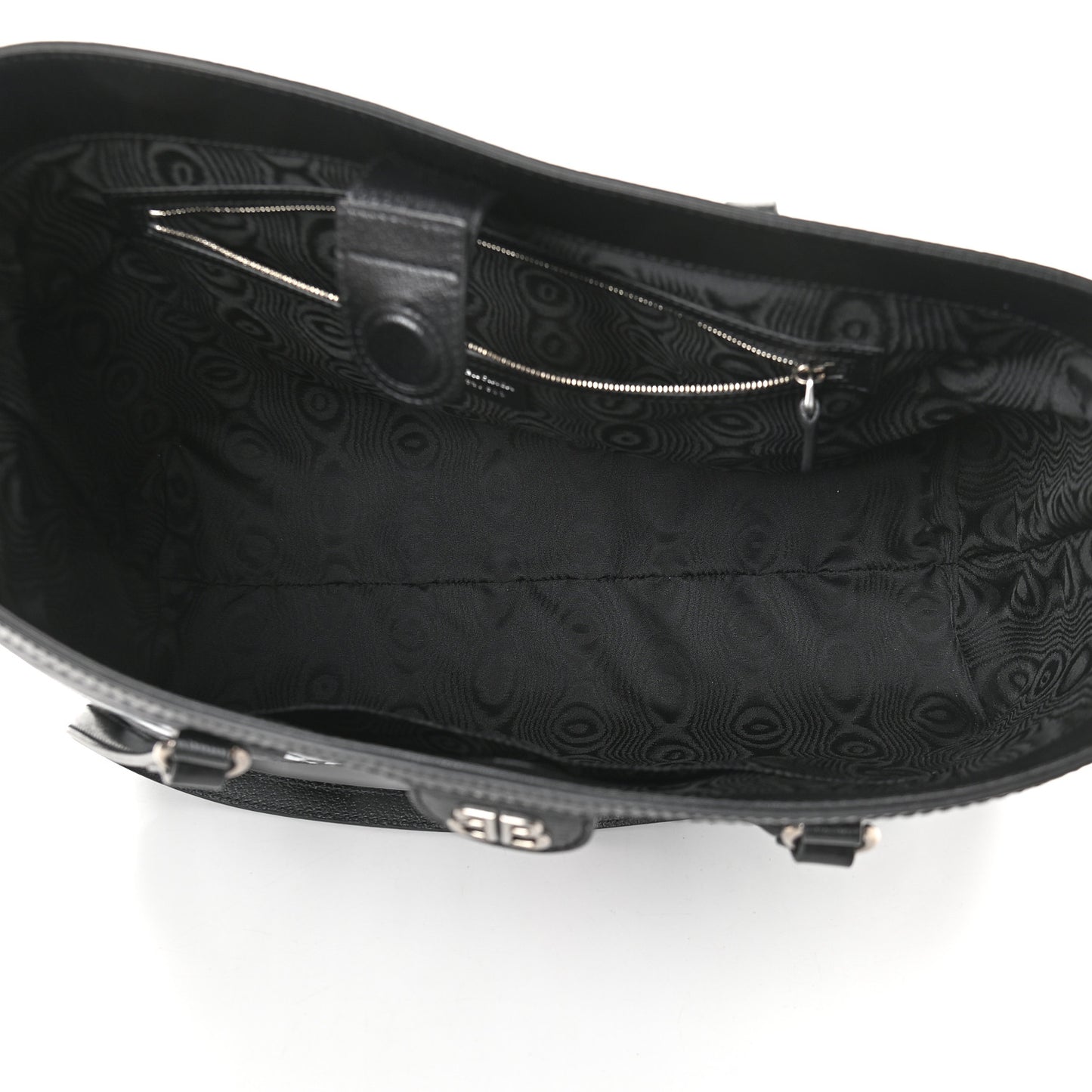 X BALENCIAGA BB Monogram Web Graffiti Medium Ophidia Shopping Tote Black