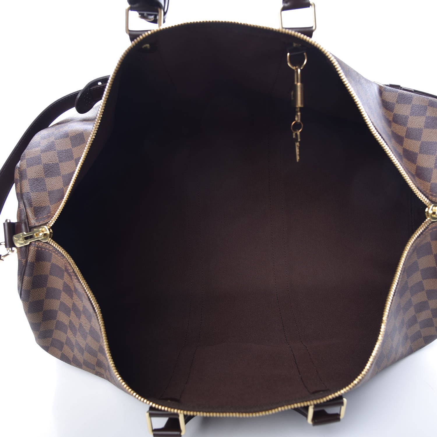 Louis Vuitton Damier Ebene Keepall Bandouliere 55 5 of 12