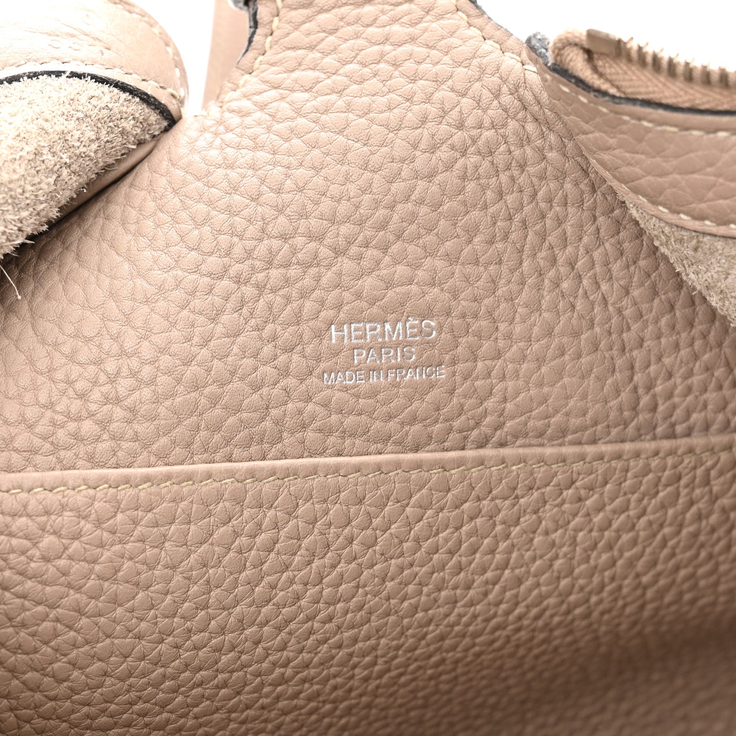 Hermes Taurillon Clemence Sac Doremi 45 Gris Tourterelle 6 of 14