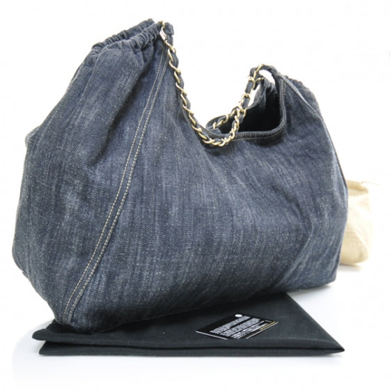Chanel Denim XL Coco Cabas Tote Blue 2 of 11