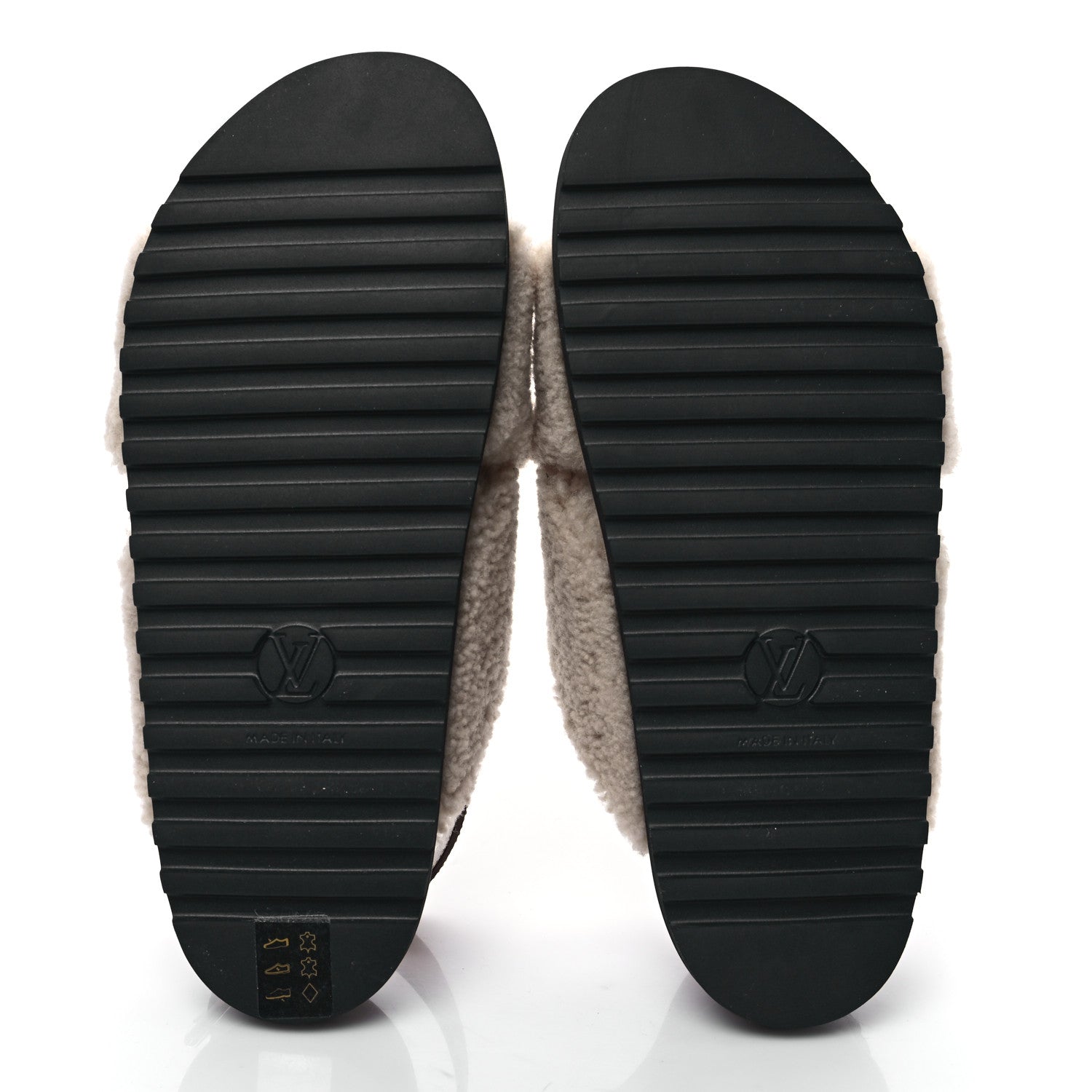Louis Vuitton Shearling Paseo Flat Comfort Sandal 41 Nude 5 of 8