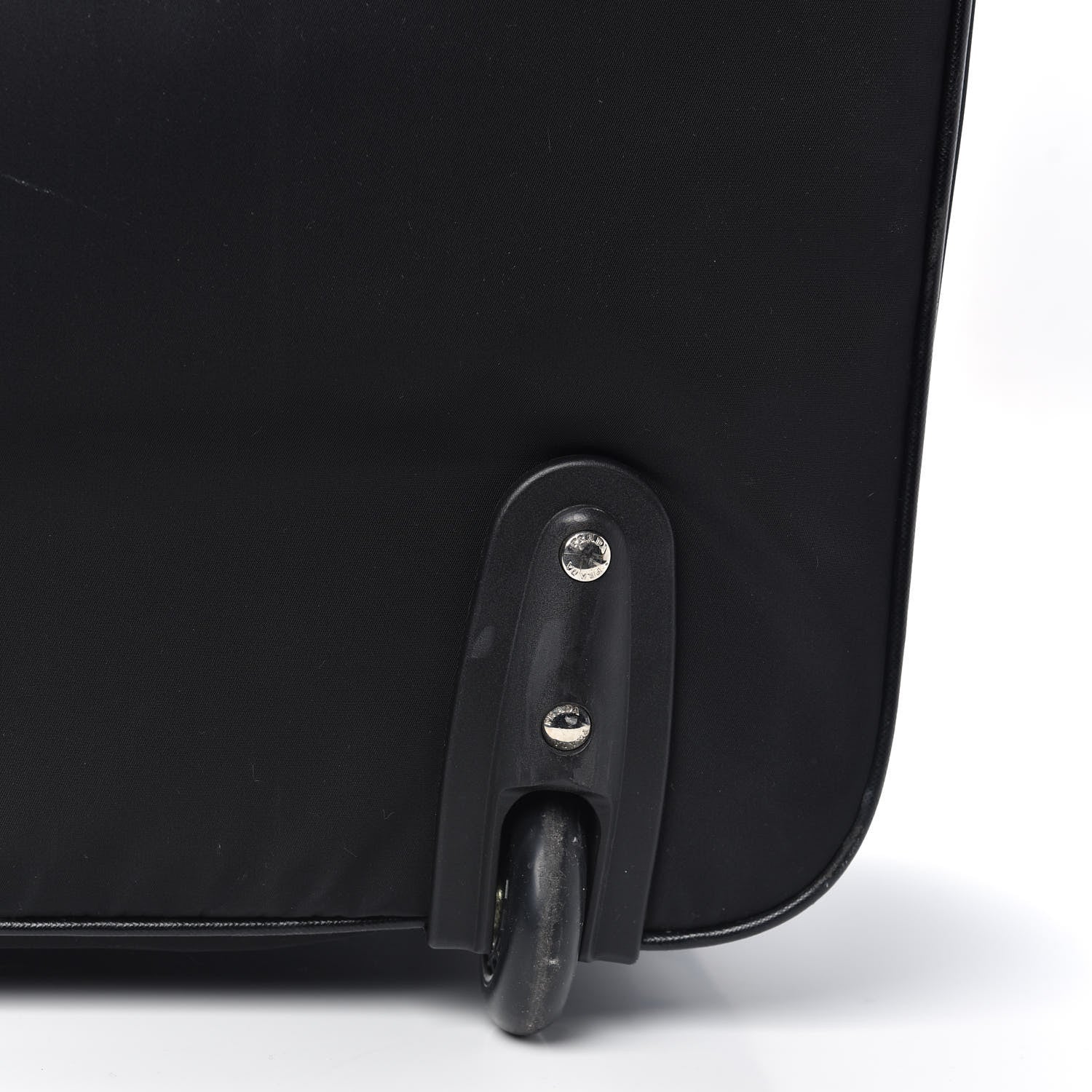 Prada Tessuto Nylon Saffiano Trolley Luggage Black 10 of 13