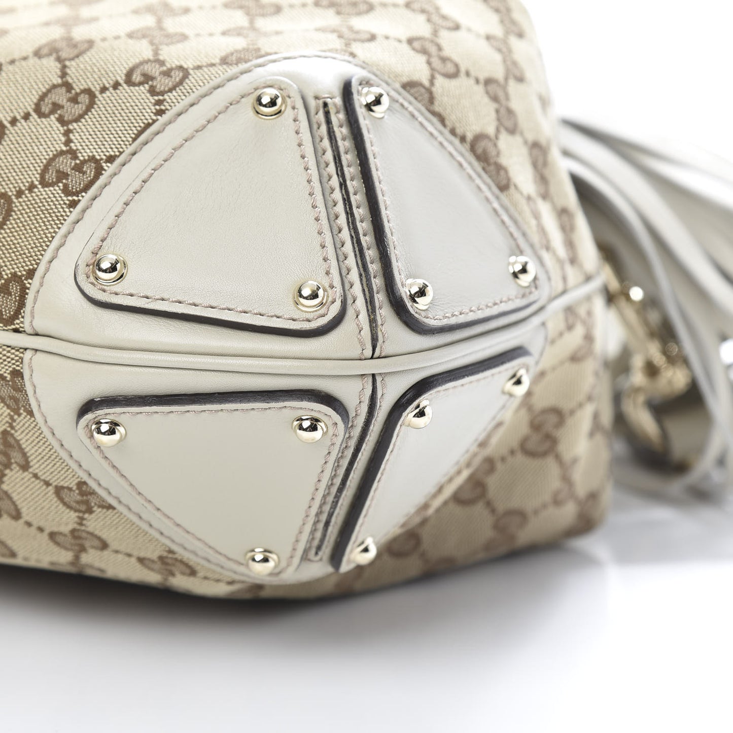 Monogram Medium Indy Top Handle Bag Off White