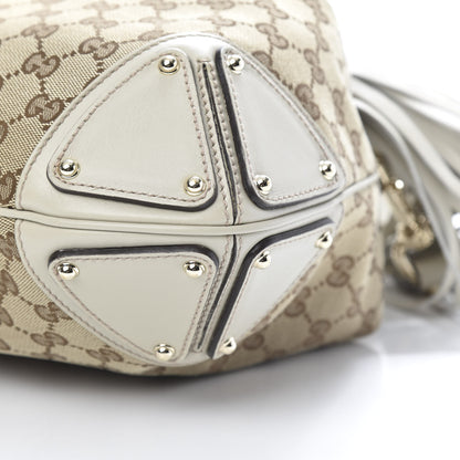 Gucci Monogram Medium Indy Top Handle Bag Off White 9 of 10