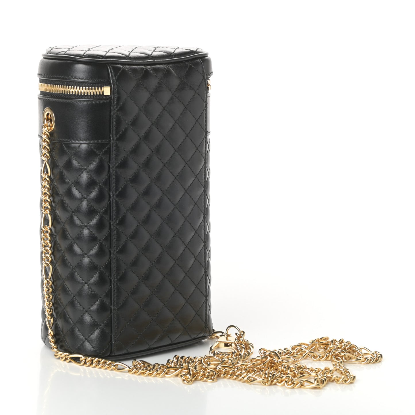 Calfskin Trapuntata Zumi Belt Bag Black