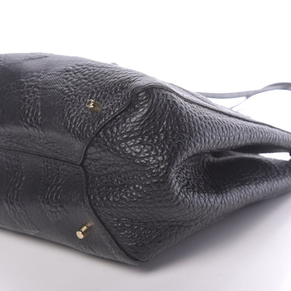 Burberry Signature Grain Calfskin Check Embossed Small Canterbury Tote Black 11 of 11