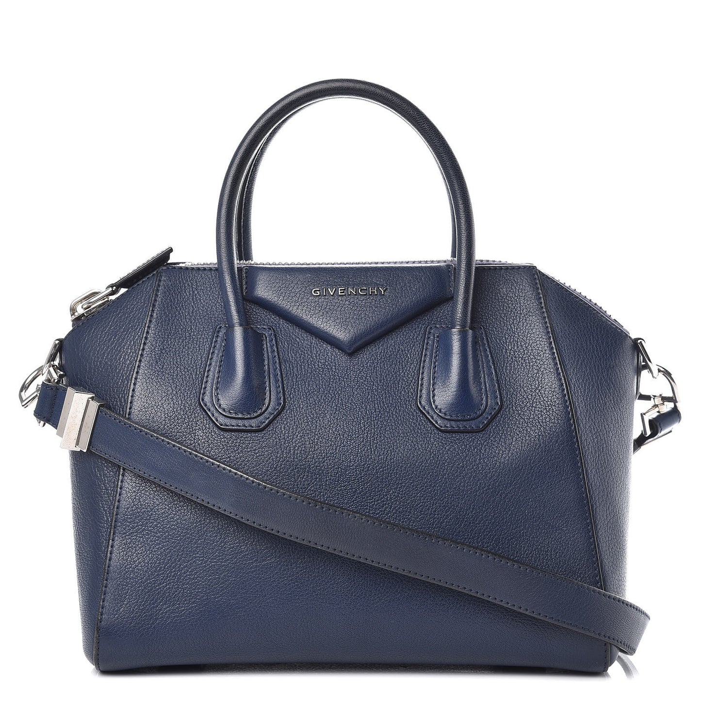 Sugar Goatskin Small Antigona Navy