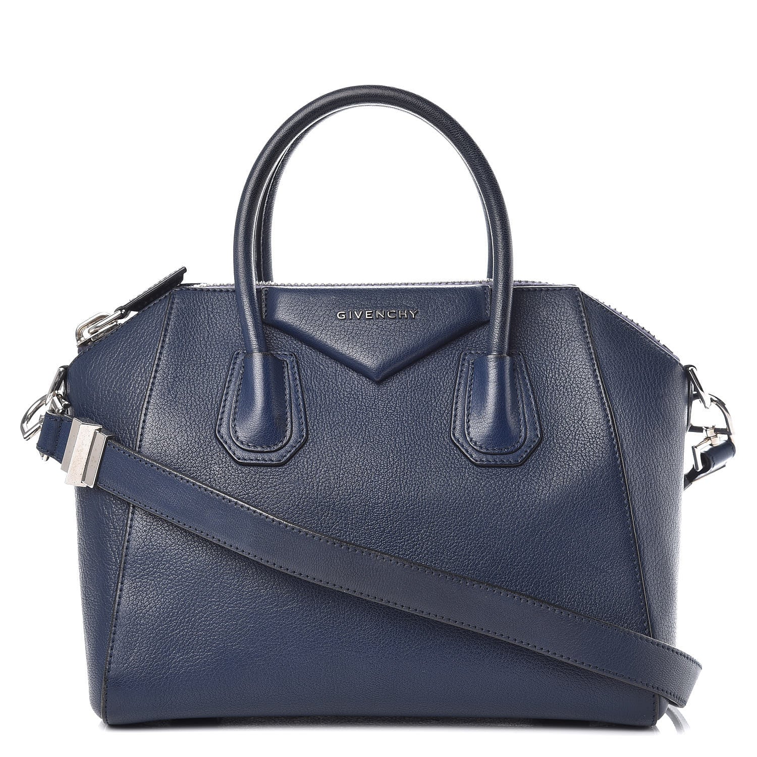 Givenchy Sugar Goatskin Small Antigona Navy 1 of 14
