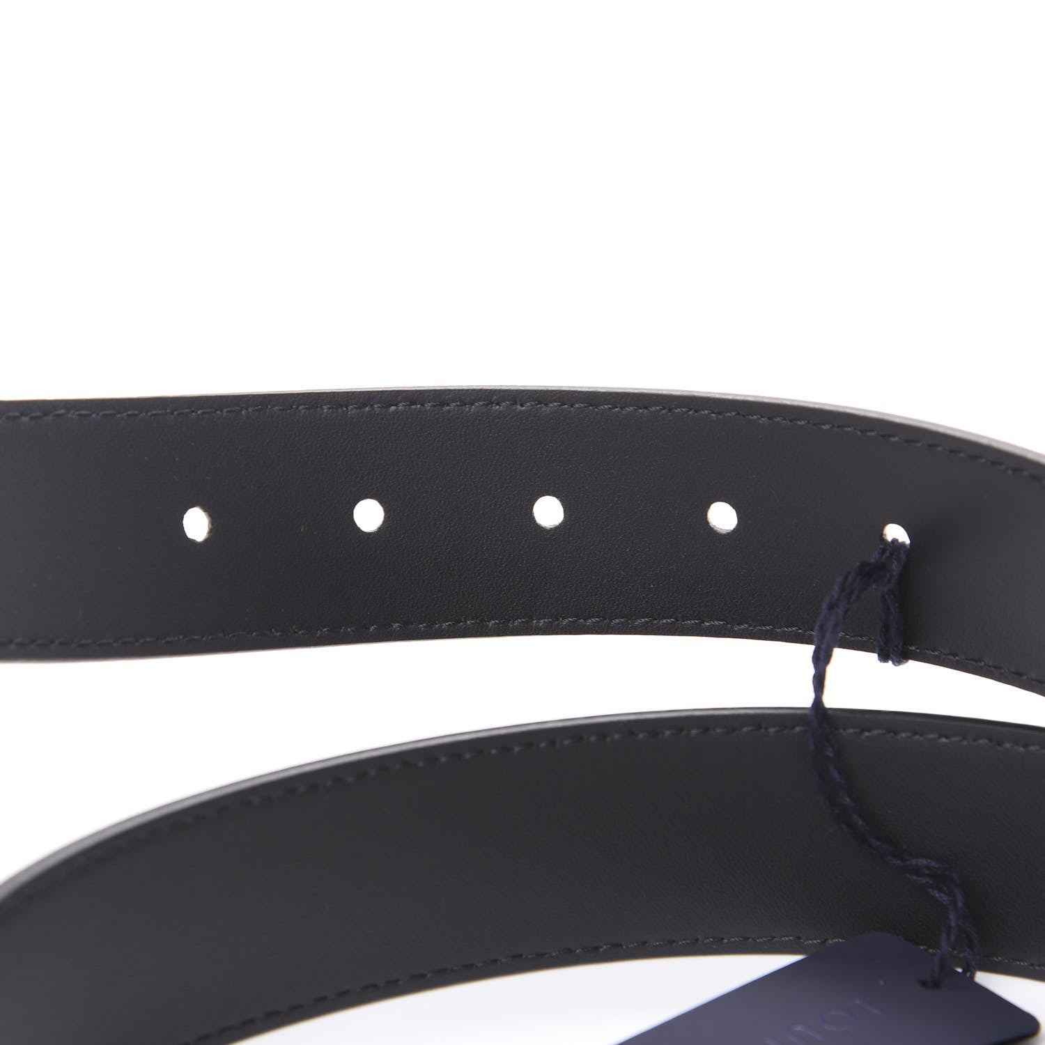 Louis Vuitton Calfskin 35mm Pont Neuf Belt 75 30 Black 4 of 6