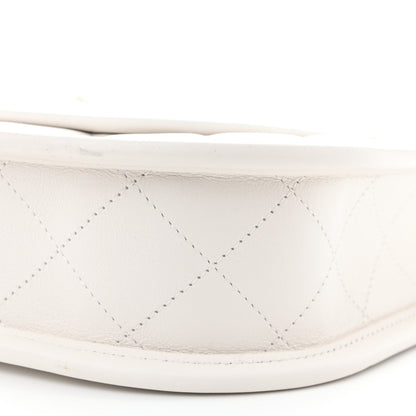 Chanel Calfskin Quilted Small Hobo White 10 of 10