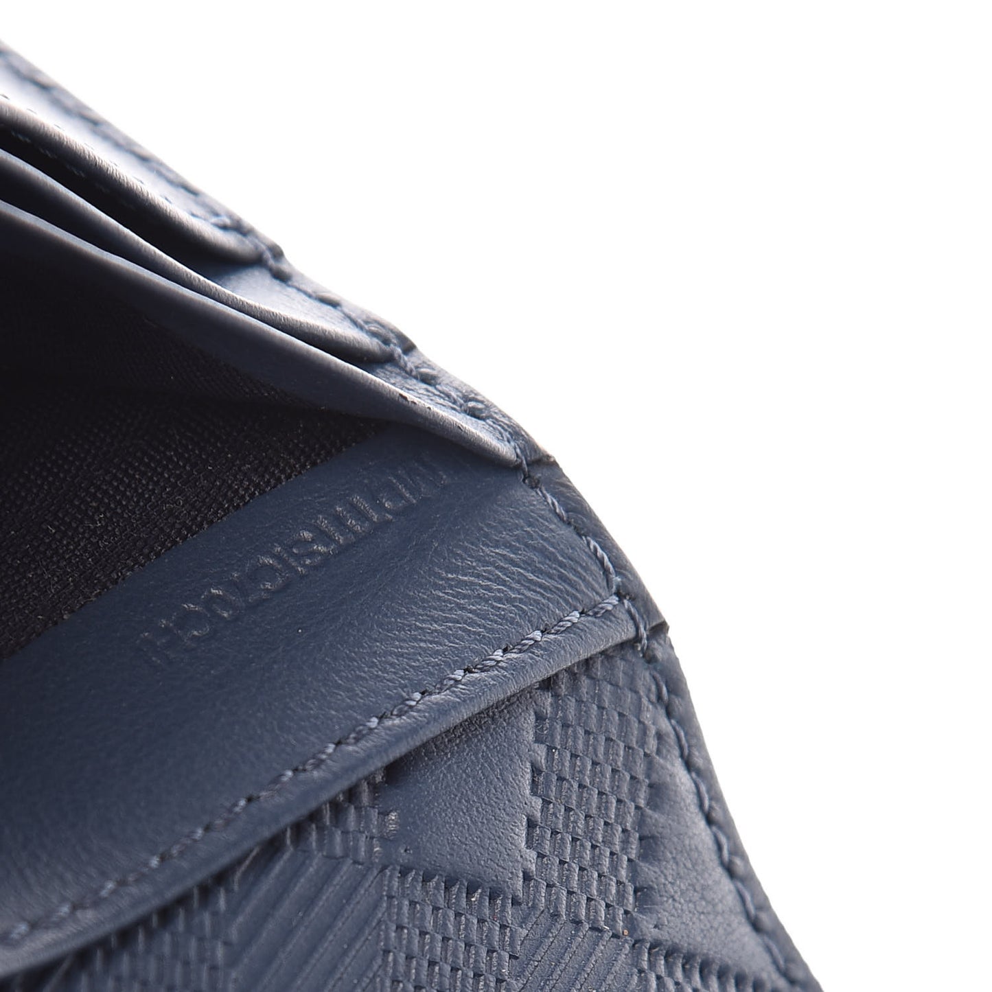 Calfskin Alvington Continental Wallet Blue
