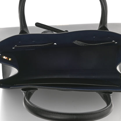 Mansur Gavriel Vegetable Tanned Calfskin Sun Bag Black Blue 4 of 8